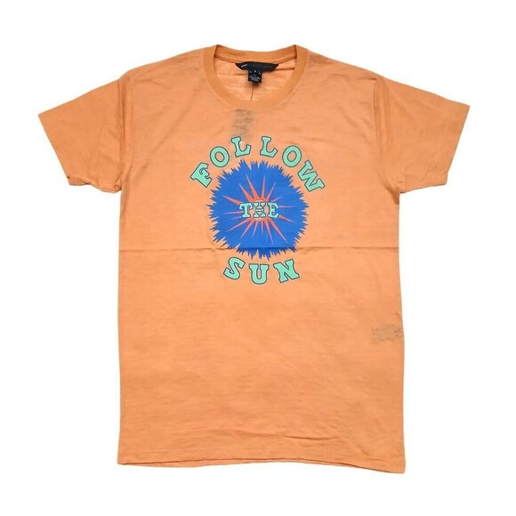 Marc Jacobs Other - Marc by Marc Jacobs Orange Multi-Color Follow The Sun Graphic Tee Shirt SZ S